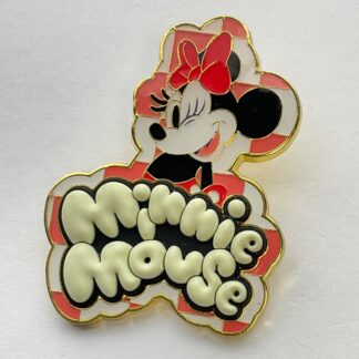 Loungefly Disney Minnie Mouse Checkered Checker Portrait Pin G3