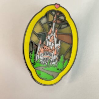 Loungefly Disney Princess Belle Beauty And The Beast Castle Stained Glass Pin F3
