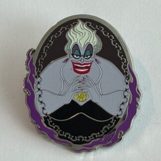 MII Ursula Villain Oval Portraits with Flames Hot Topic 2026 Disney Pin H6