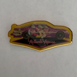 Minnie Mouse Daytona 500 NASCAR Race Car Pin H1