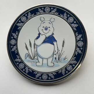 Pooh Standing Ceramic Tonal Floral China Plate Mystery Loungefly Disney Pin G6