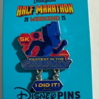 Run Disney Disneyland Half Marathon Weekend Groot 5K 2025 I Did It LE Pin (B)