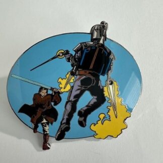Star Wars Weekend 2002 - Obi Wan Kenobi and Jango Fett (Light Up) Disney Pin F1