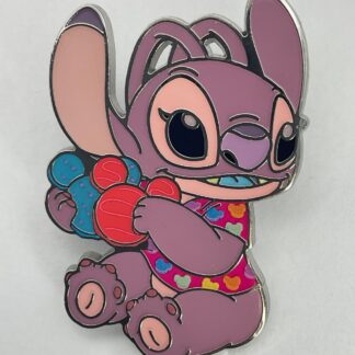 Stitch Attacks Snacks Macarons Macaroons Angel Only LR Disney Pin C8