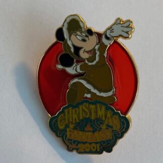 TDL Christmas Fantasy 2001 Minnie Mouse Tokyo Disney Pin (B6)