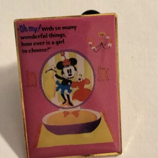 TDL Fab 5 Rectangle Series Minnie Dressing Disney Pin (B6)