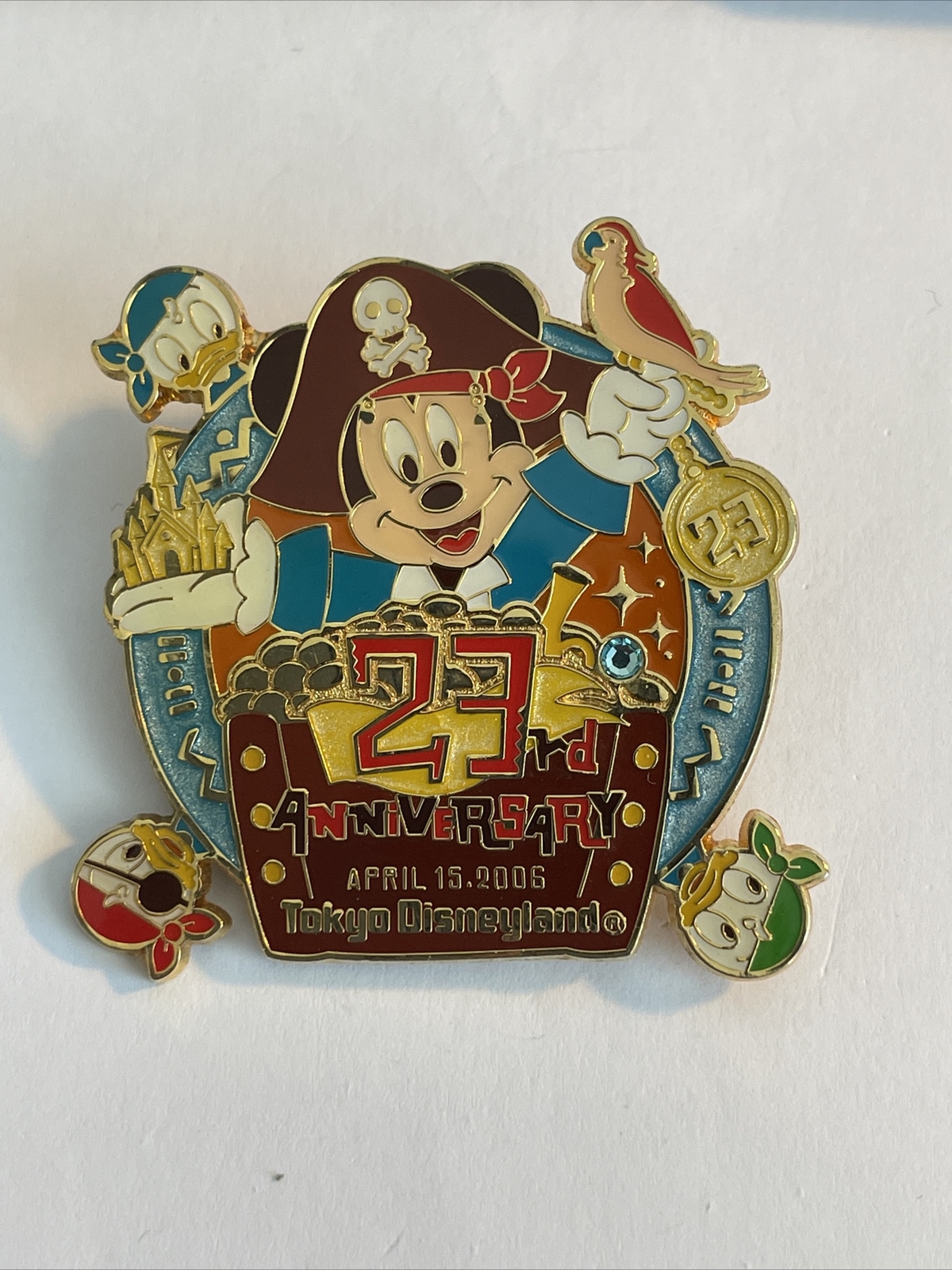 TDL Tokyo 23rd Anniversary Pirate Mickey Disney Pin 47327 (A4)