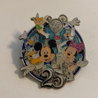 TDR 25th Anniversary Fab 5 And Tinker Bell Disney Pin (B7)