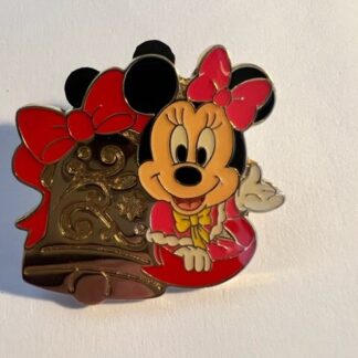 TDR TDS Minnie Mouse Gold Bell Game Prize Christmas Disney Pin  (B2)