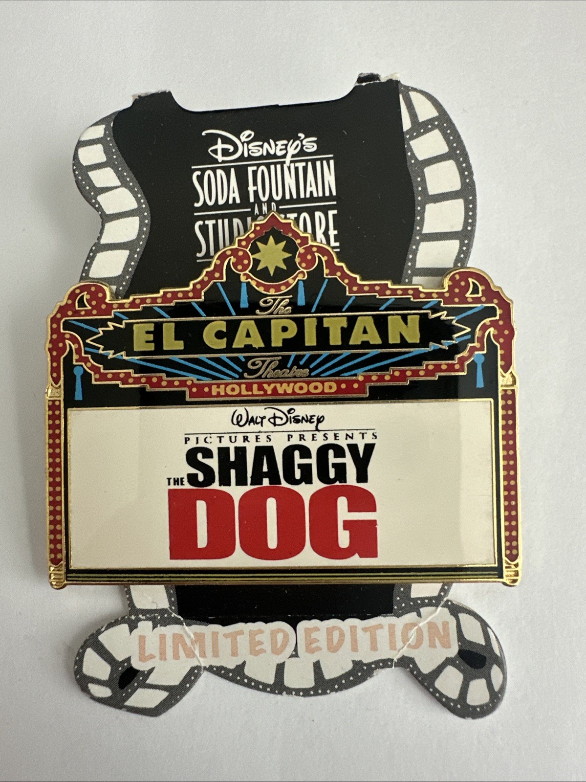 The Shaggy Dog Disney Pin DSSH DSF Soda Fountain 2006 Movie Marquee LE 300 B