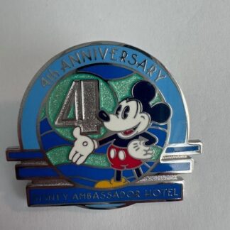 Tokyo Disney Ambassador Hotel LE Pin 4th Anniversary Mickey Blue TDR (A0)