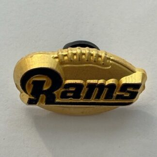 Vintage 1998 St. Louis Rams Football Shaped Pin By Peter David  (C7)