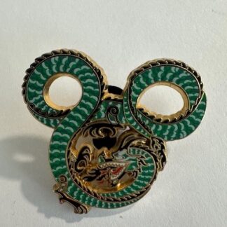 WDI Fire Breathing Dragon Hong Kong Project Team Green Gold 2004 Disney Pin D0