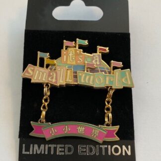 WDI HKDL It’s A Small World Dangle Hong Kong Disney Pin LE300 (B)