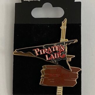 WDI Pirates Lair Flag On Tom Sawyer Island Disney Pin LE300 (B)