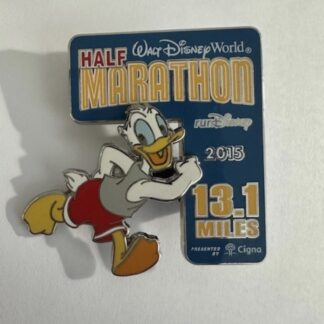 WDW 2015 Half Marathon Donald Logo Disney Pin (D3)