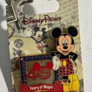 WDW - 40 Years of Magic - Jewel Mickey Mouse Disney Pin 81769 (B)