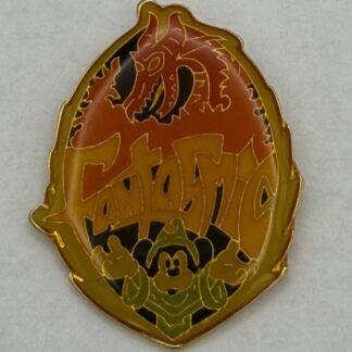 WDW Glow In Dark Fantasmic Sorcerer Mickey Maleficent Dragon 99 Disney Pin G8
