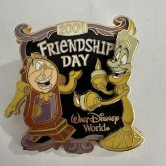 WDW Lumiere Cogsworth Beauty & The Beast Friendship Day 2004 Disney Pin (E9)