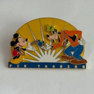 WDW Mickey Goofy Pin Trading Slider First Epcot Pin Trading 2001 Disney Pin H6