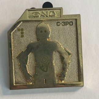 WDW Pin Of The Month Droid Badge C 3PO Gold Disney Pin LE (B7)