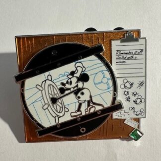 WDW - Steamboat Willie - Animator's Pegged Disc - Extra Extra 2020 Disney Pin D6