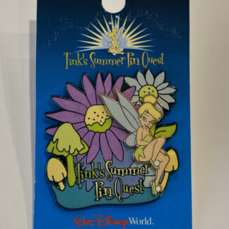 WDW - Tink's Summer Pin Quest - Tinker Bell with Flowers Disney Pin B