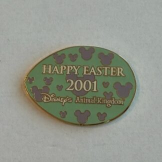 WDW - Walt Disney World - Easter Egg Hunt 2001 - Green Disney Pin H5