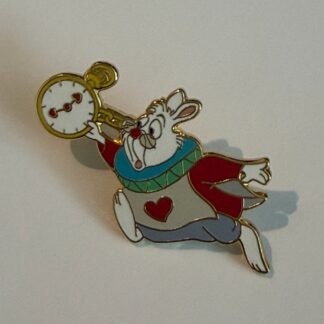 White Rabbit Alice in wonderland Im late for very important date Disney Pin G6